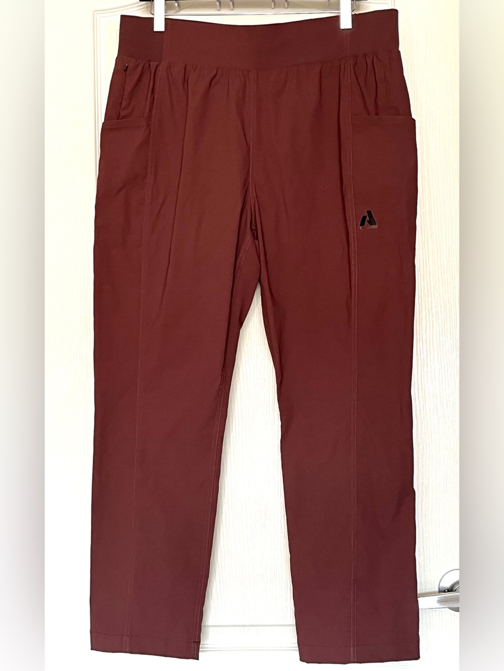 Eddie Bauer First Ascent Guide Pro Pants Women's 12 Plum Purple Hiking Pull-On